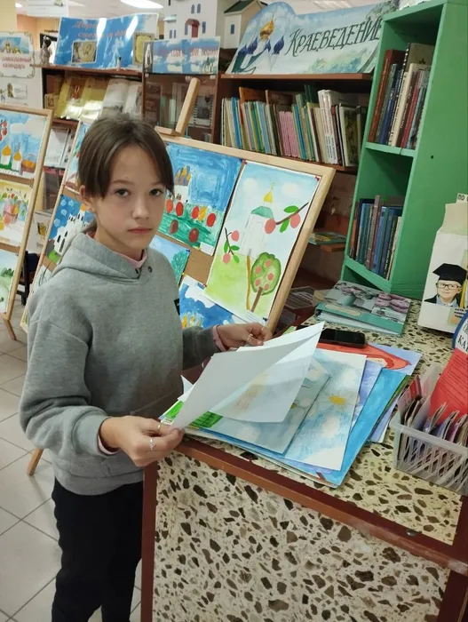 Окружной конкурс детских рисунков в рамках мероприятий проекта - победителя «Белые кружева Яблочного Спаса»