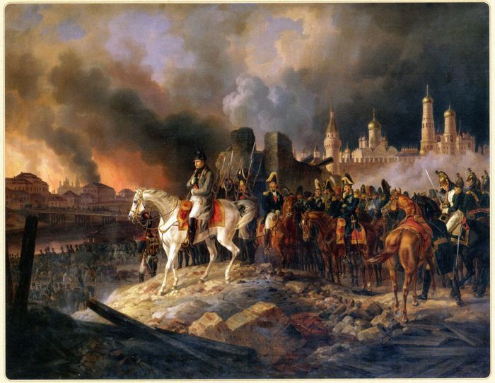 Альбрехт Адам.
"Наполеон в горящей Москве"
1841 год